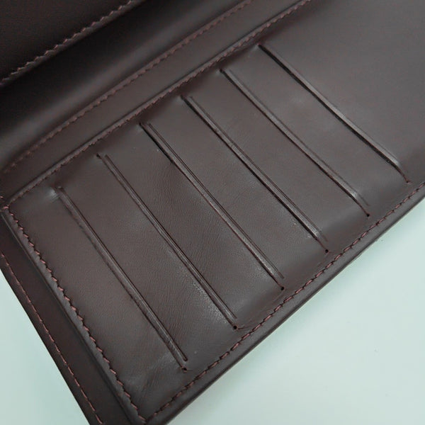 Quilted Grained Calfskin Wallet Black