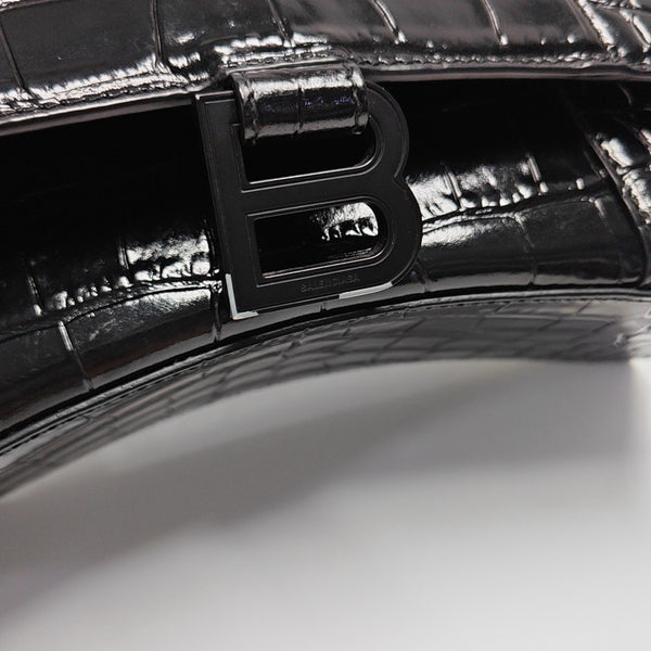 Hourglass S Calfskin Black