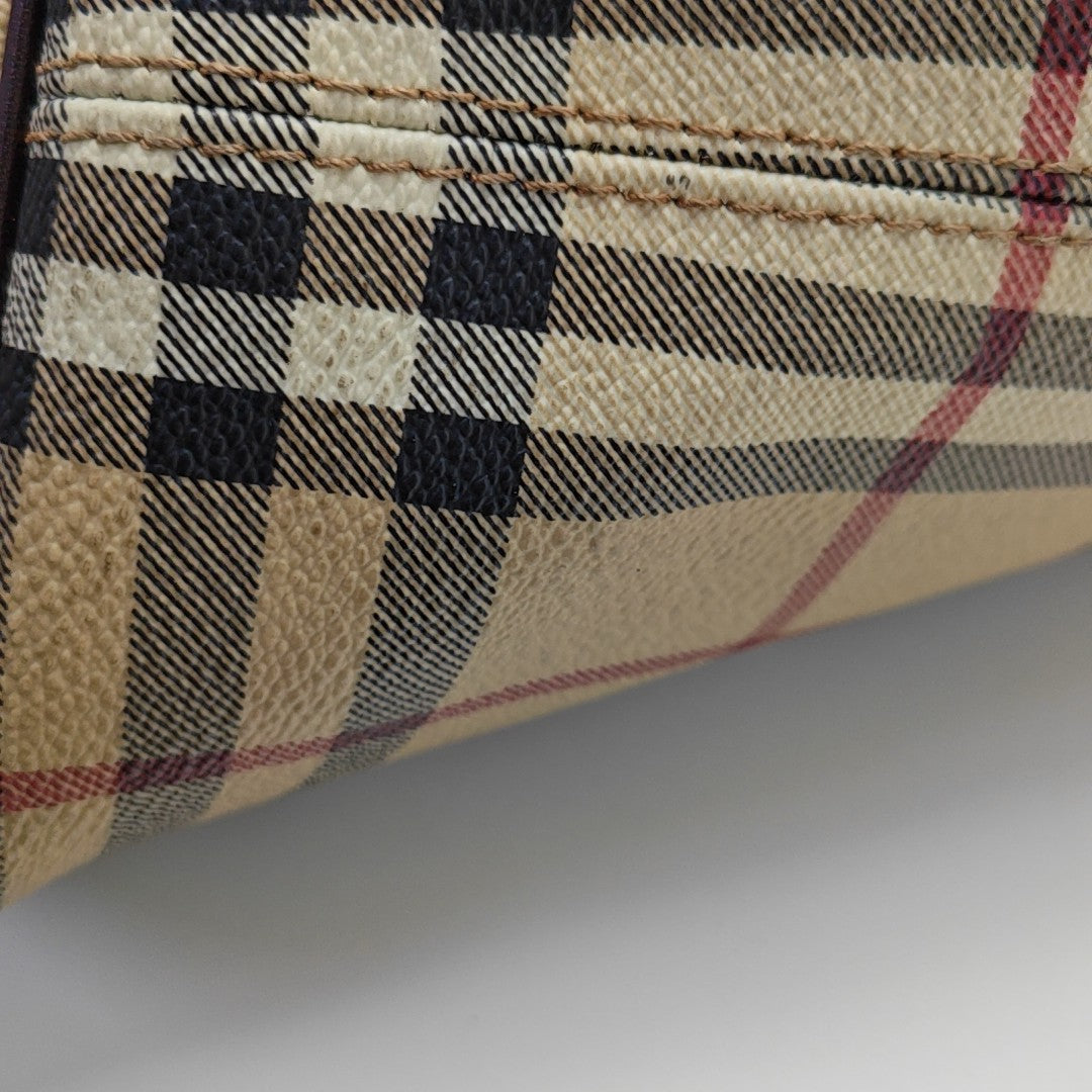 Coated Canvas Tote Bag Beige