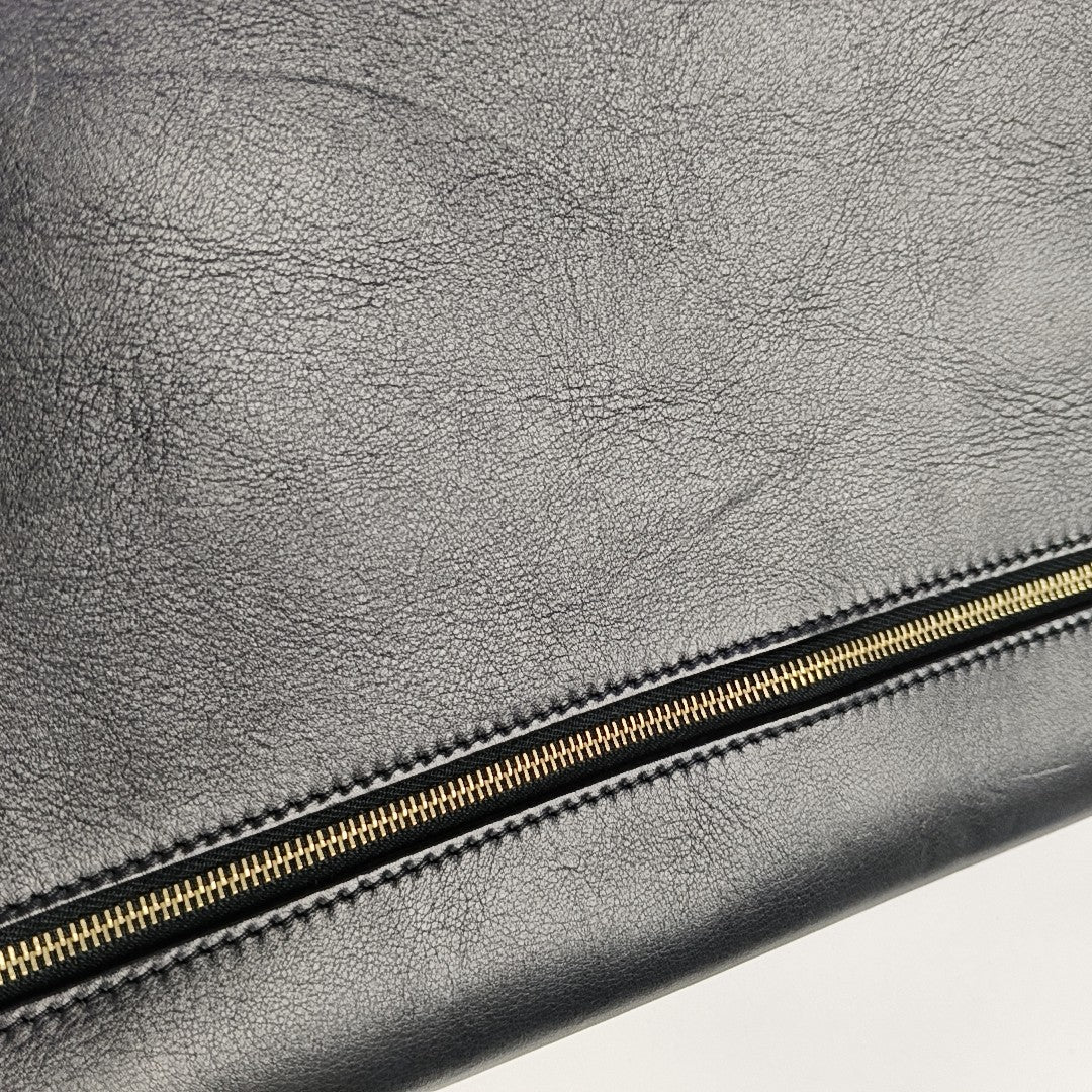 Calfskin Shoulder Bag Black