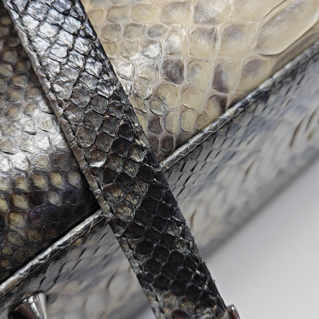 Lady Dior Medium Python Brown