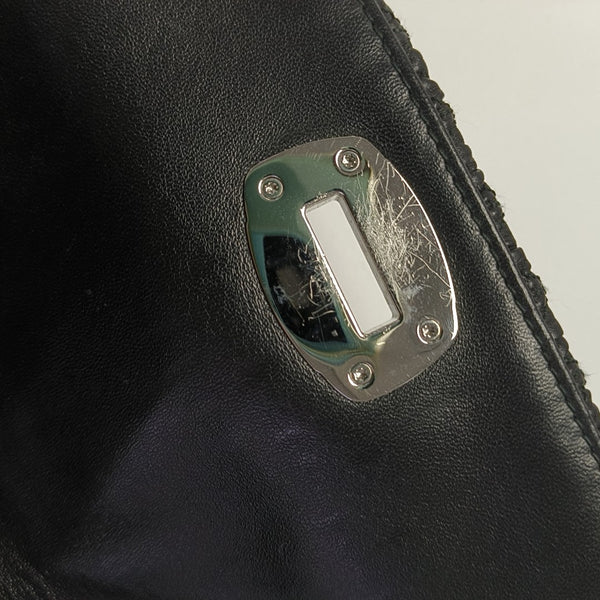Crystal Quilted Lambskin Black