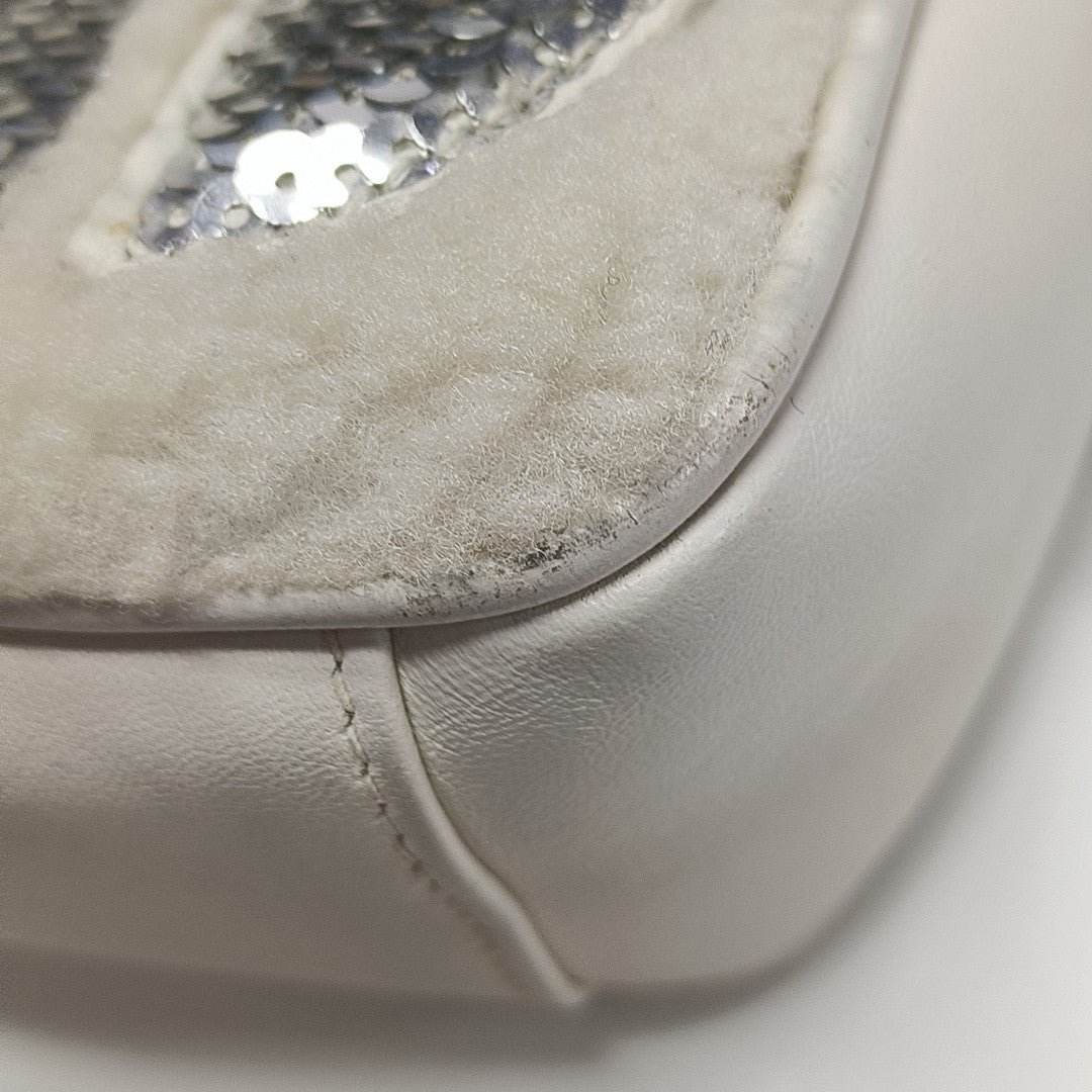 Calfskin Crossbody Bag White