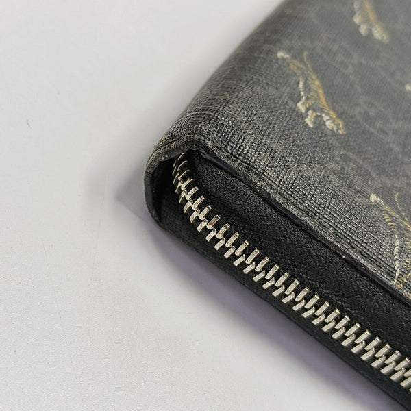 Monogram Coated Canvas Clutch Black