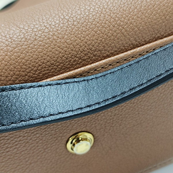 ON MY SIDE MM Monogram Calfskin Brown