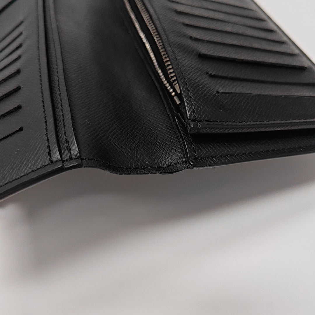 BRAZZA Monogram Coated Canvas Black Wallet