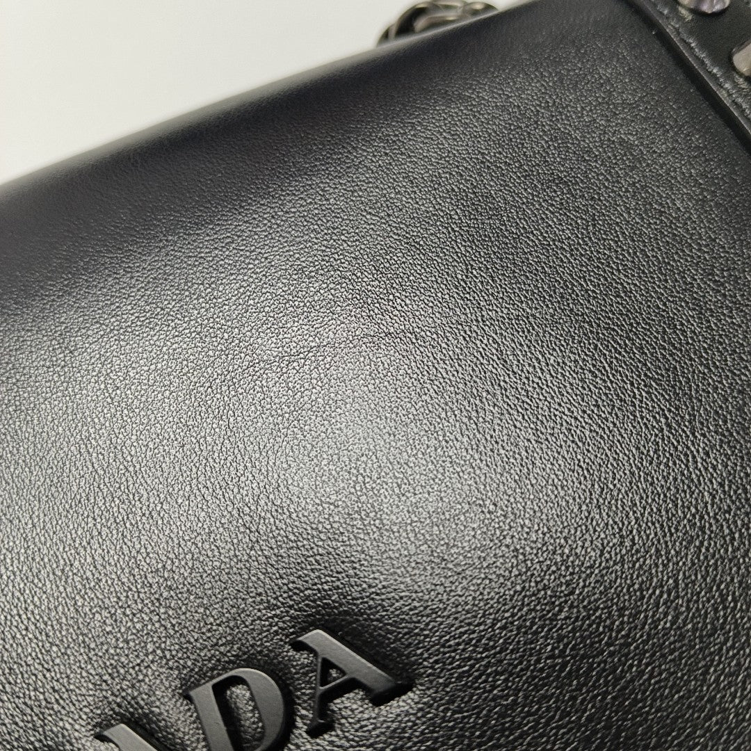 Calfskin Crossbody Bag Black