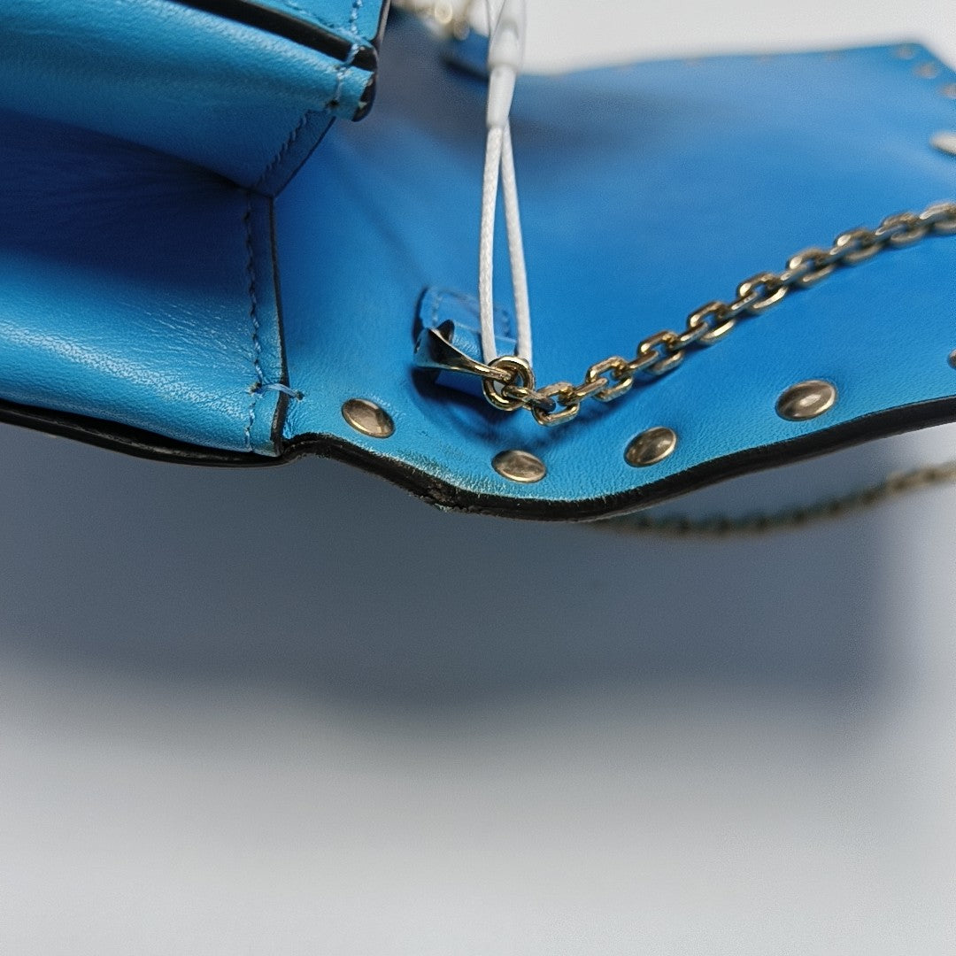 Rockstud Calfskin Blue