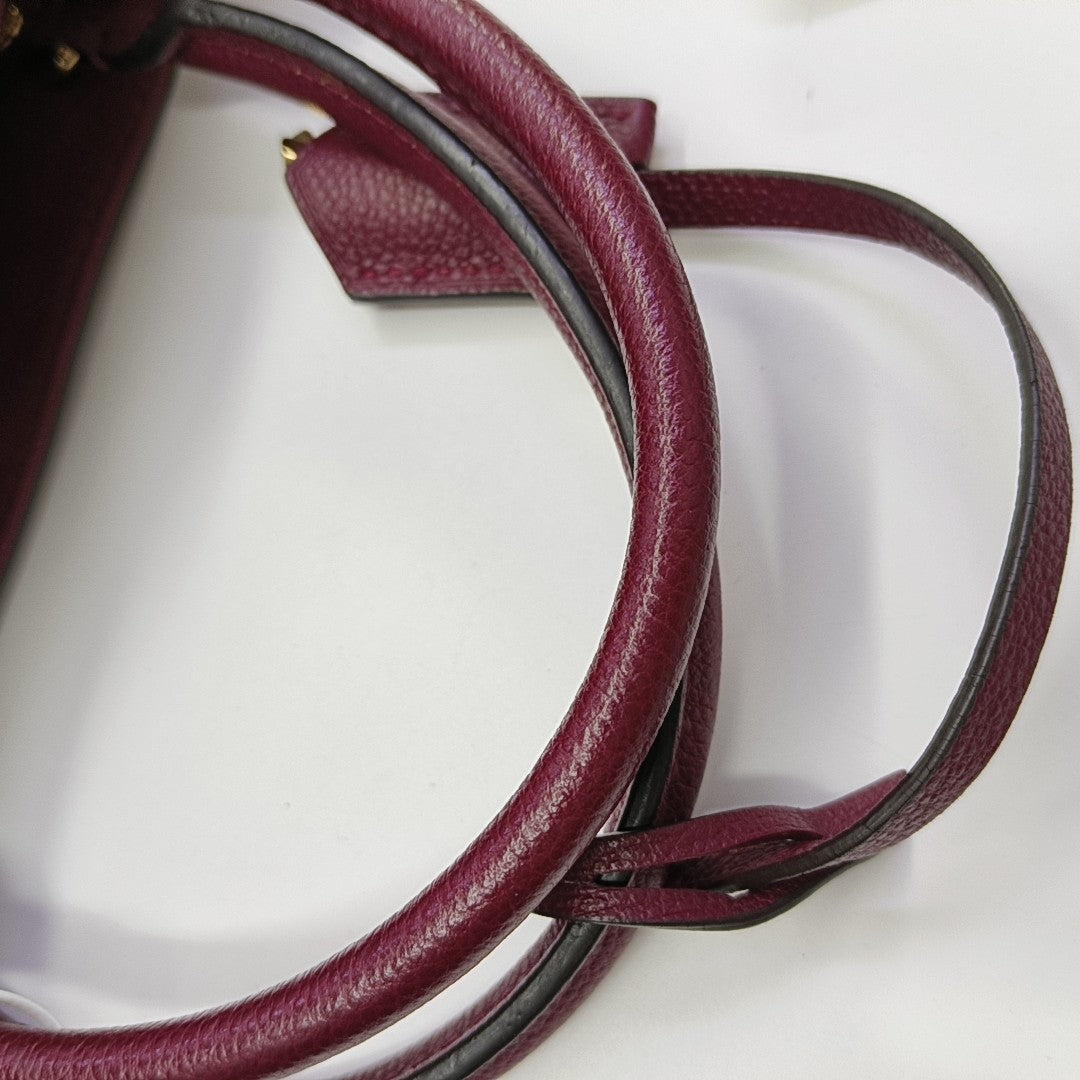 MONTAIGNE MM Monogram Calfskin Red