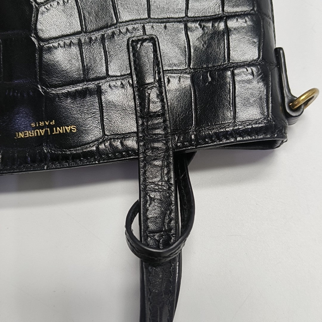 Calfskin Shoulder Bag Black