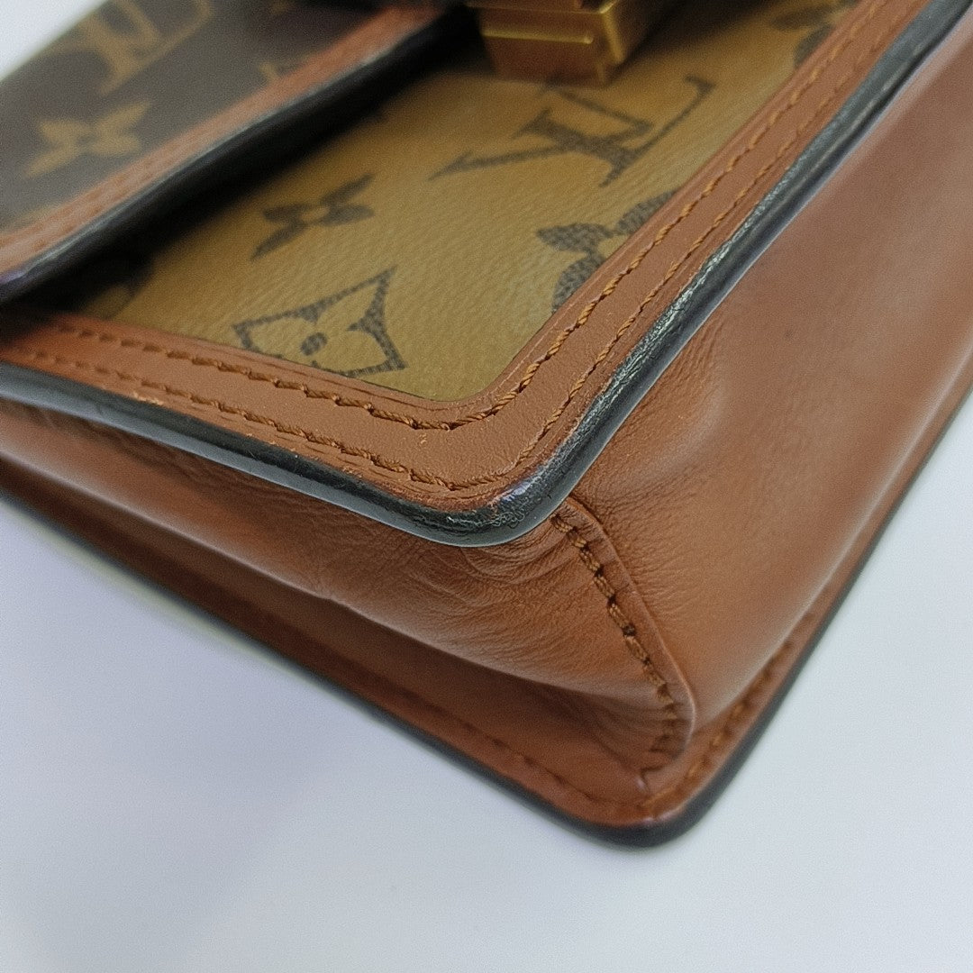 DAUPHINE WOC Monogram Coated Canvas Brown
