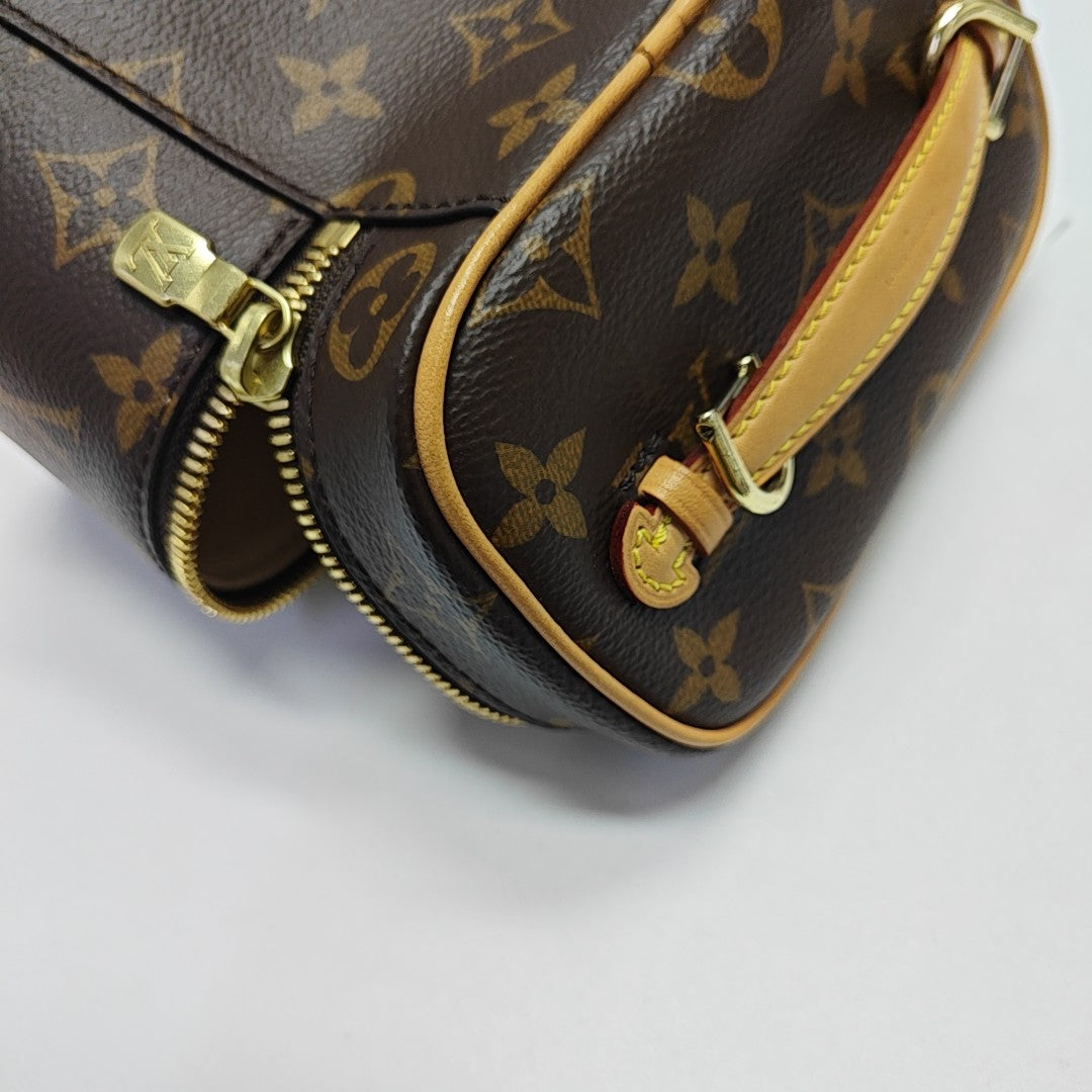 NICE Super Mini Monogram Coated Canvas Brown