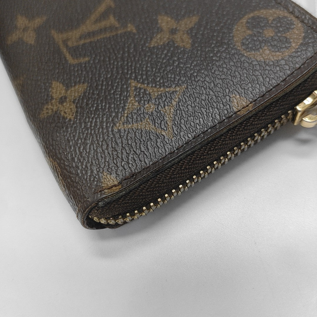 CLÉMENCE Monogram Coated Canvas Brown Wallet