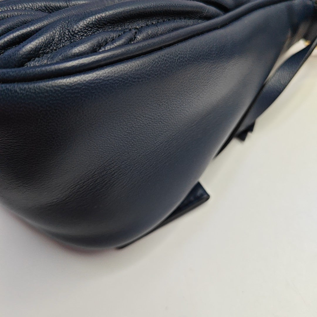 Matelassé Quilted Lambskin Blue