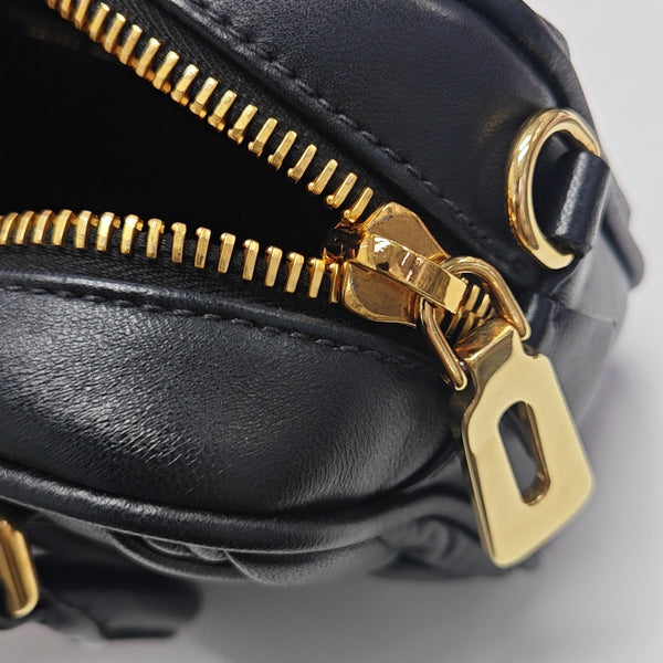 Arcadie Matelassé Small Quilted Lambskin Black