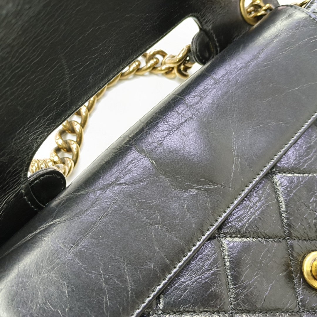 PREFECT EDGE Quilted Calfskin Black