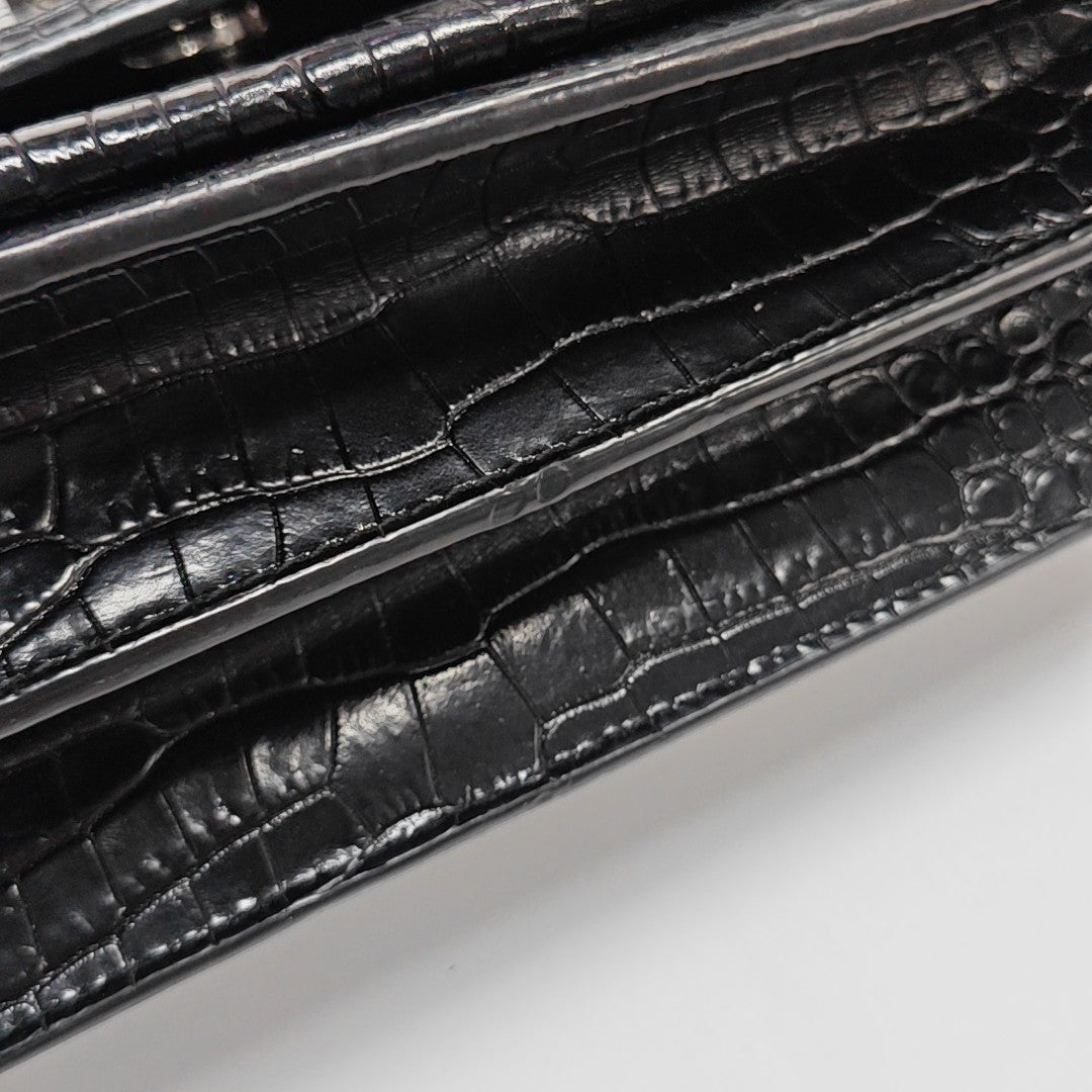 SUNSET Medium Calfskin Black