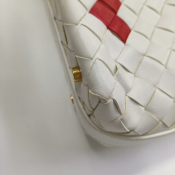 Calfskin Top Handle Bag White