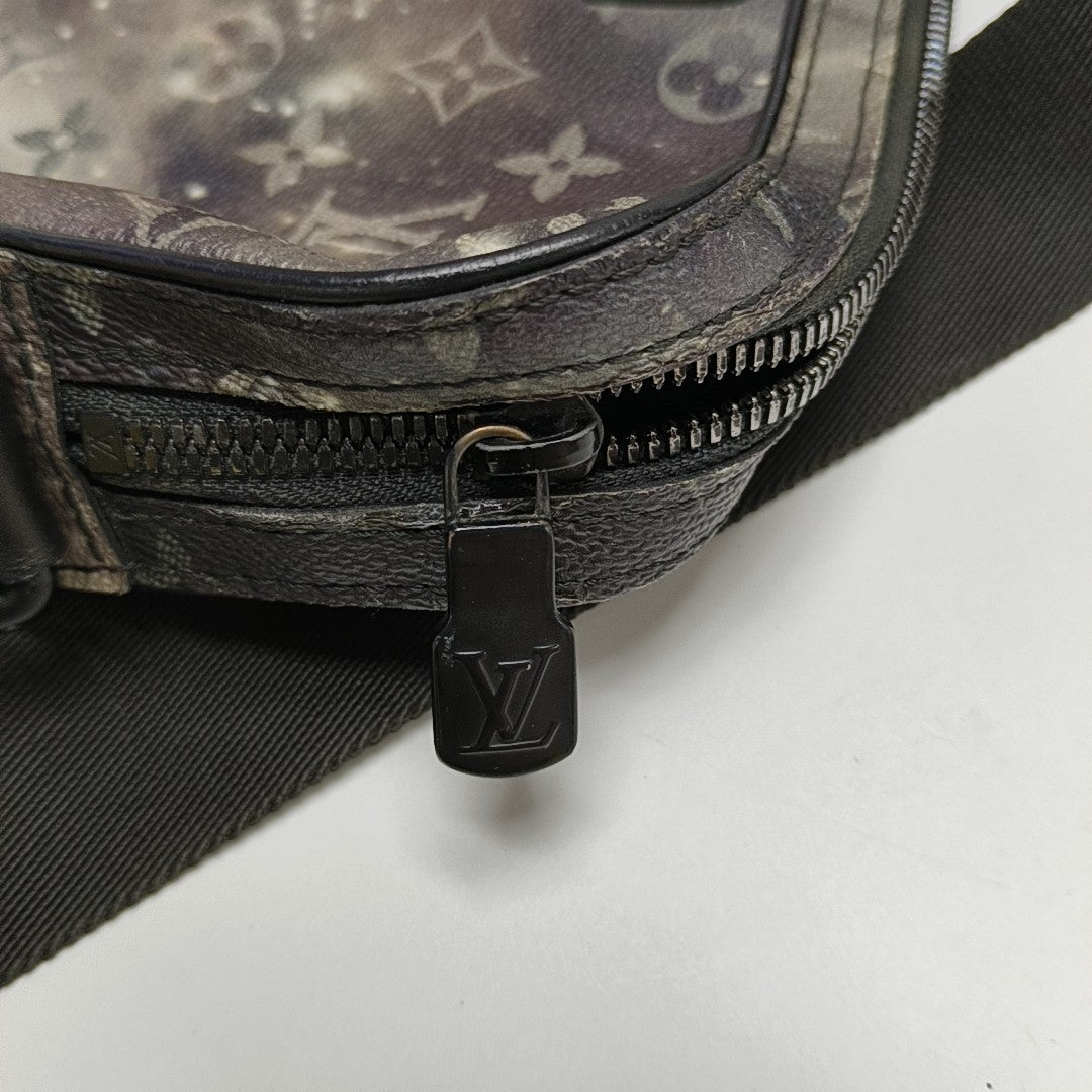 ALPHA Monogram Coated Canvas Gray