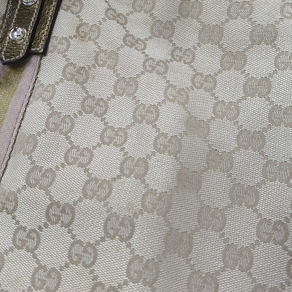 Monogram Canvas Tote Bag Beige