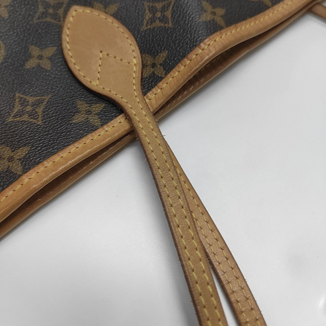 NEVERFULL GM Monogram Coated Canvas Brown