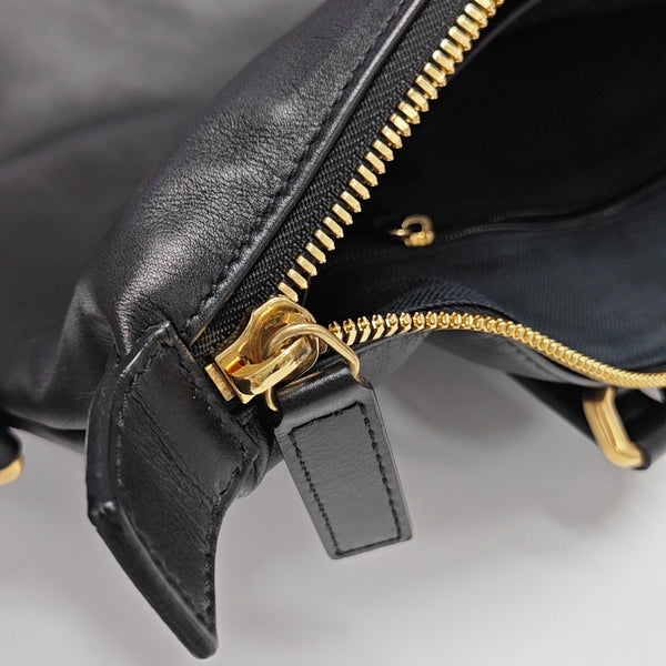 Calfskin Crossbody Bag Black