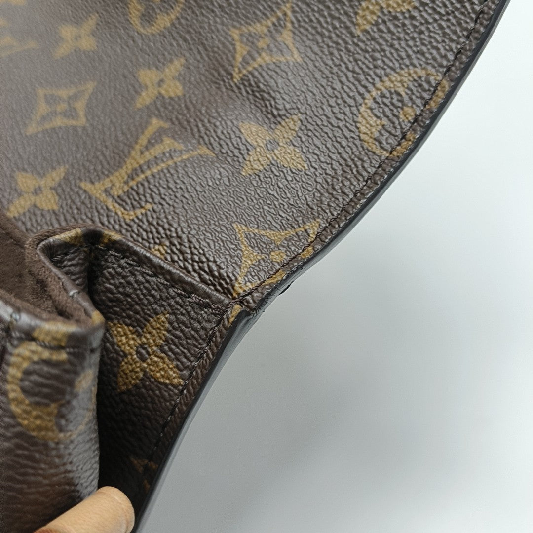 MÉTIS MM Monogram Coated Canvas Brown