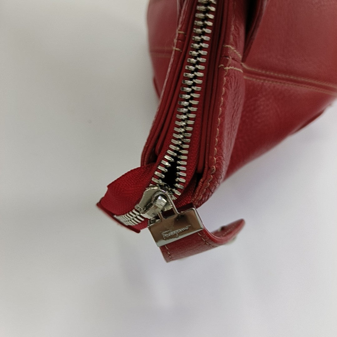 Calfskin Tote Bag Red