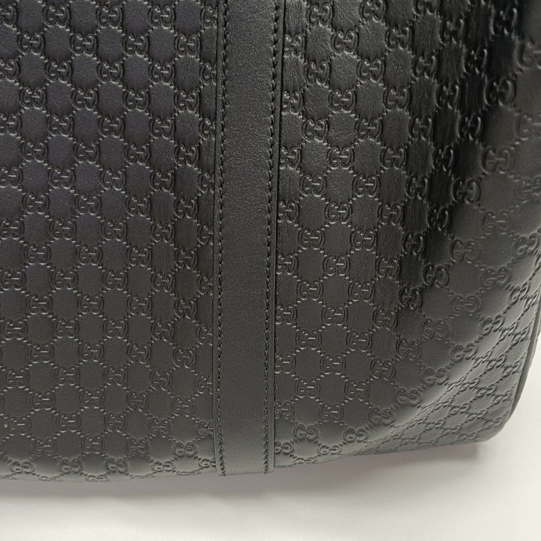 Microguccissima Monogram Calfskin Black
