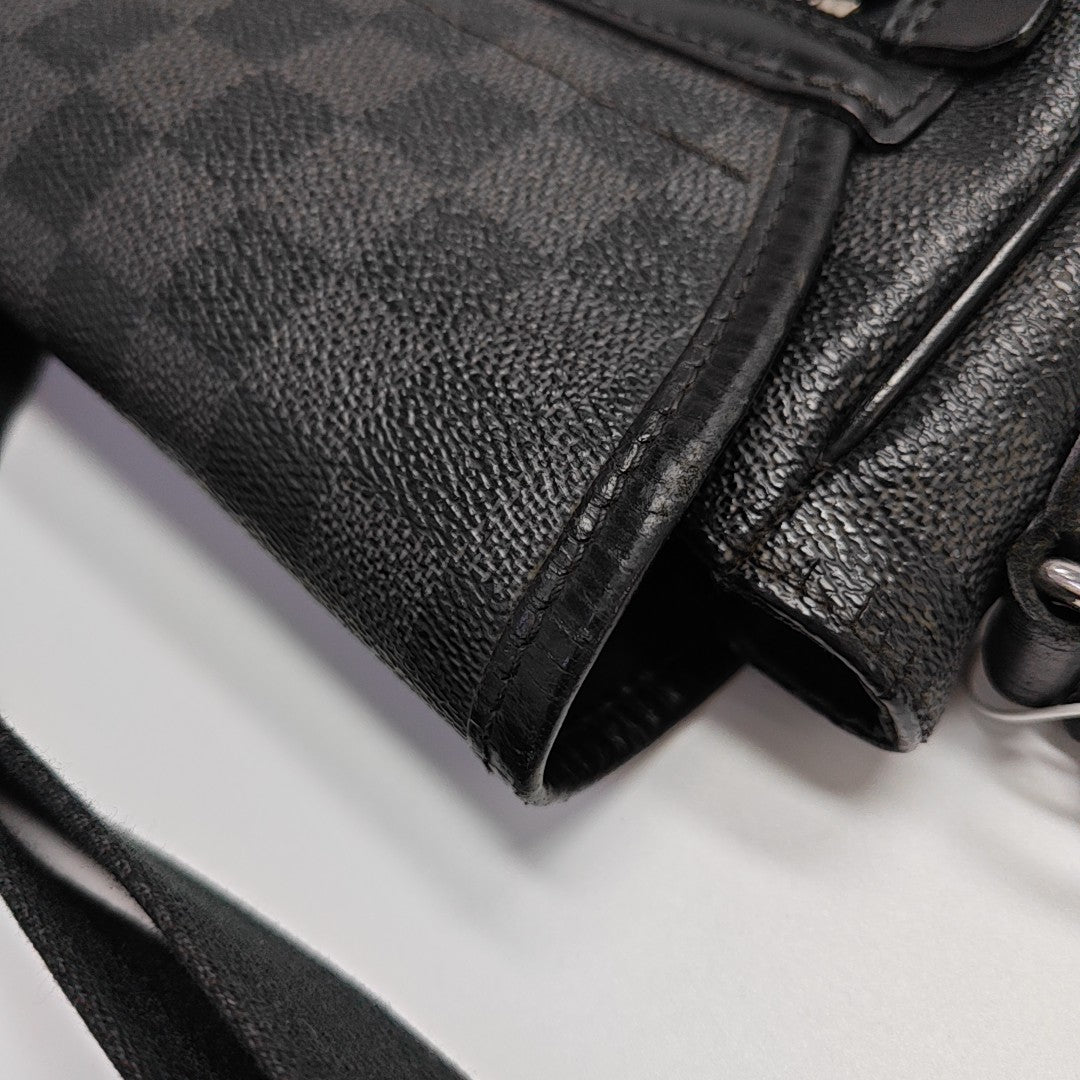 DANIEL MM Damier Graphite Coated Canvas Gray