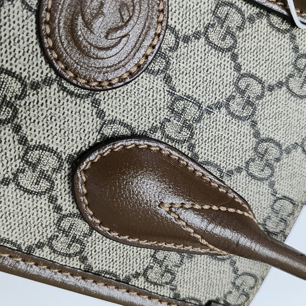 Retro Mini Monogram Coated Canvas Beige