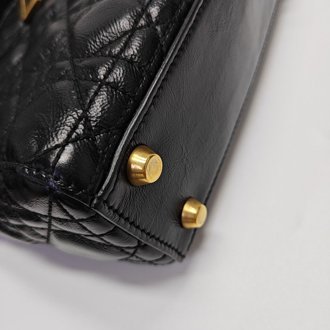 Lady Dior Small Cannage Lambskin Black