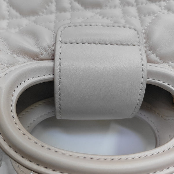 Jolie Top Handle Mini Cannage Lambskin Pink