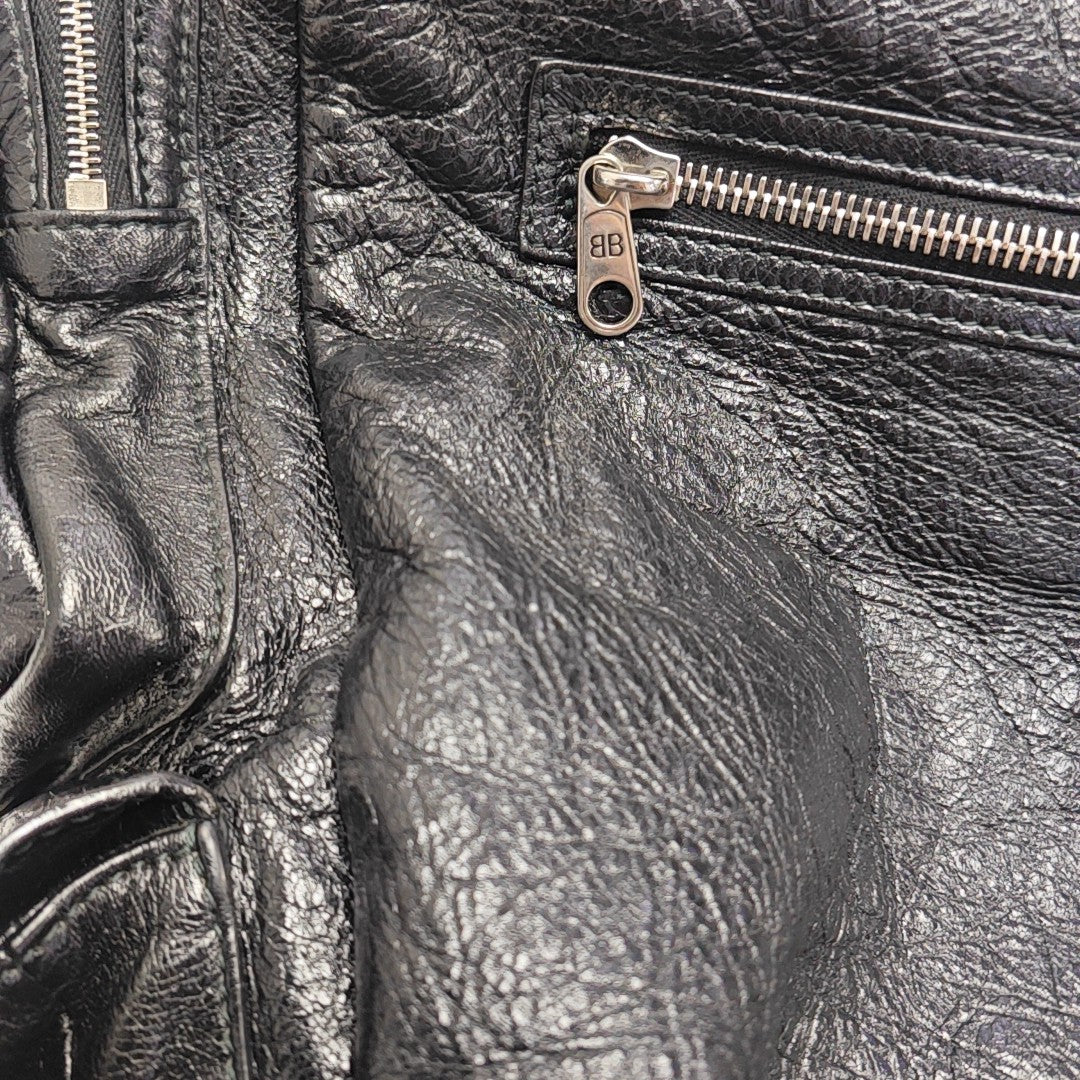 Lambskin Tote Bag Black