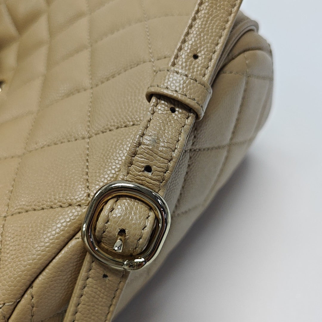 URBAN SPIRIT Quilted Grained Calfskin Beige