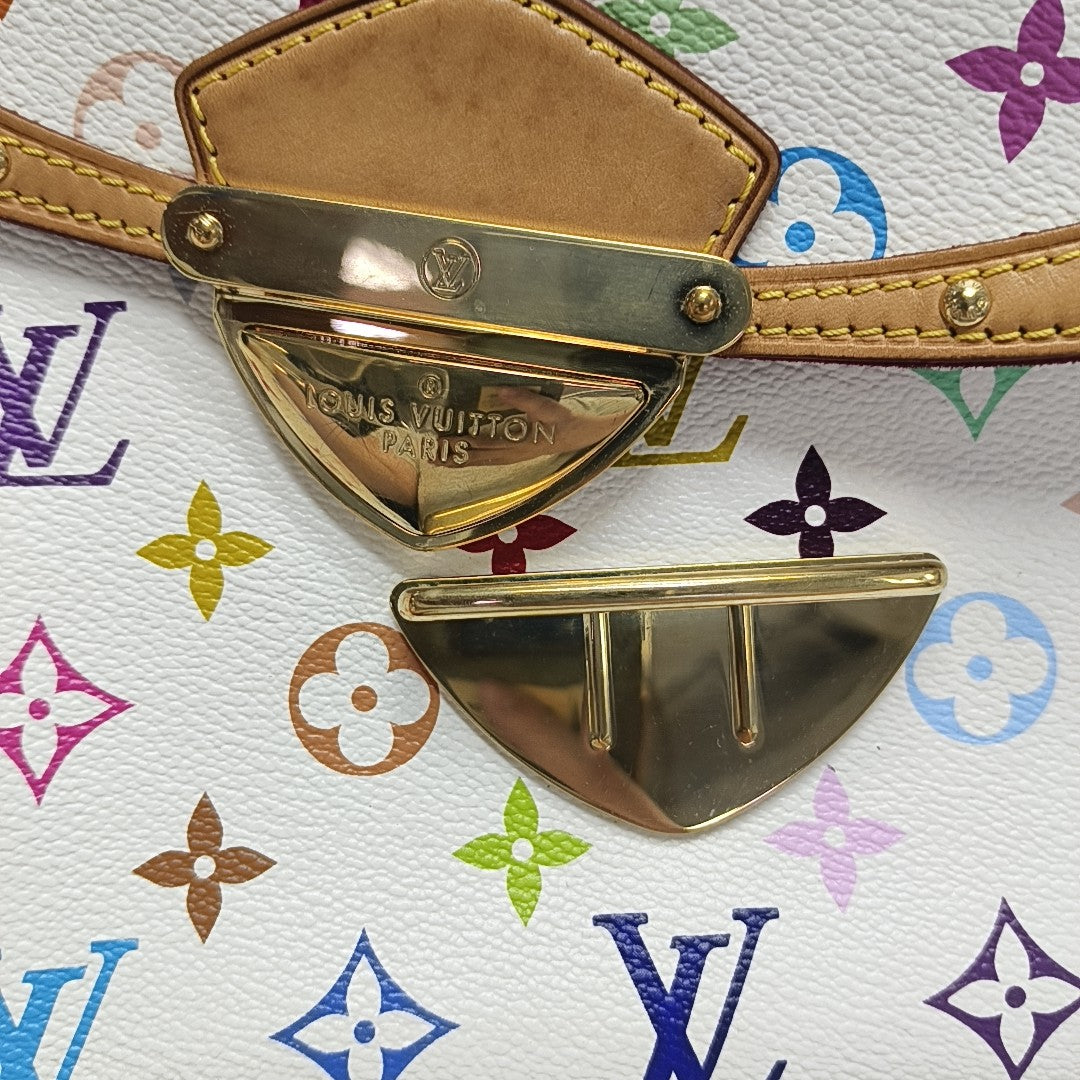 LV × TM BEVERLY MM Monogram Coated Canvas White