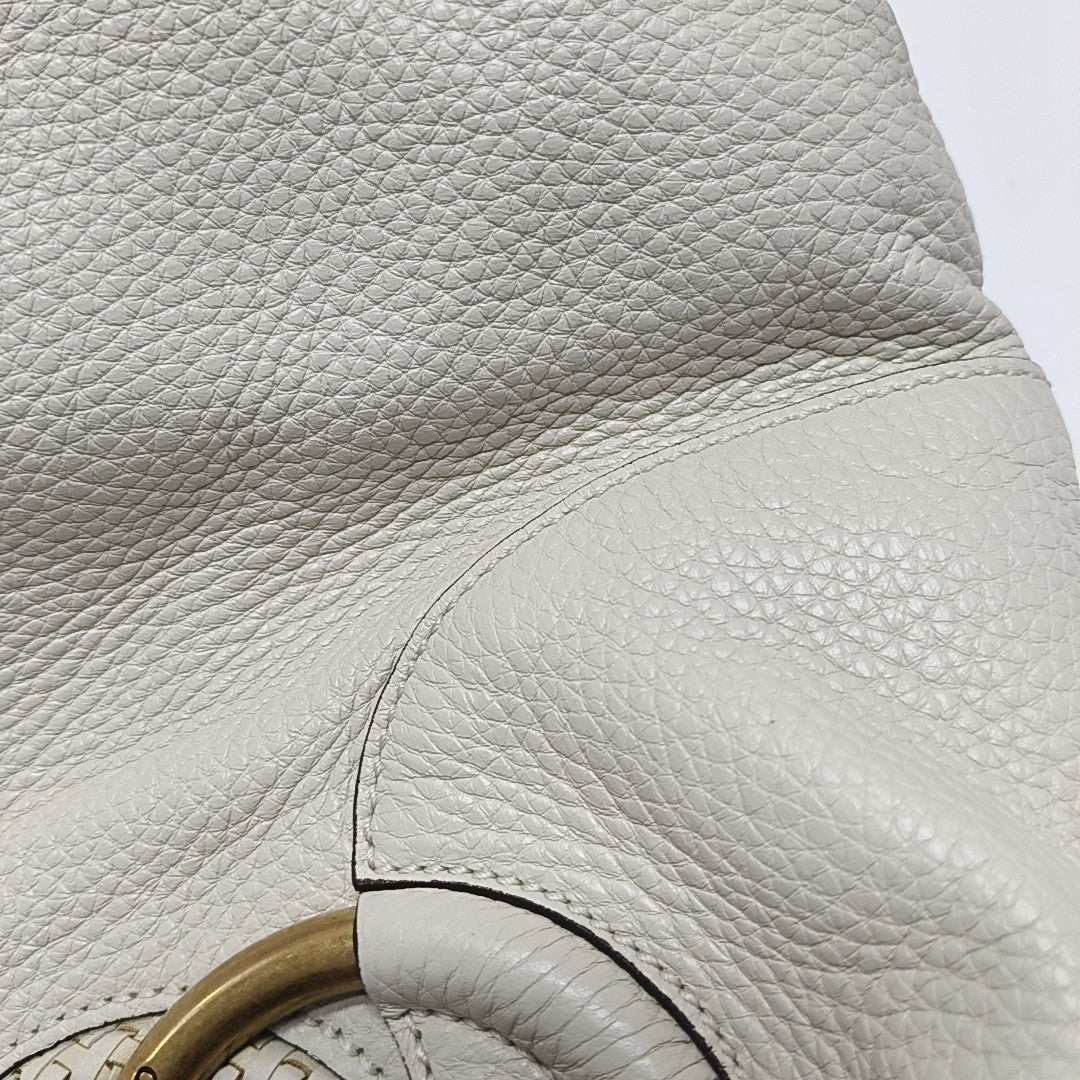 Calfskin Shoulder Bag White
