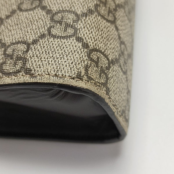 GG Supreme Monogram Coated Canvas Black