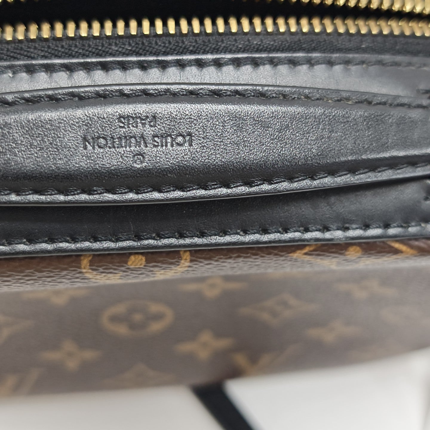 SAINTONGE Monogram Coated Canvas Brown