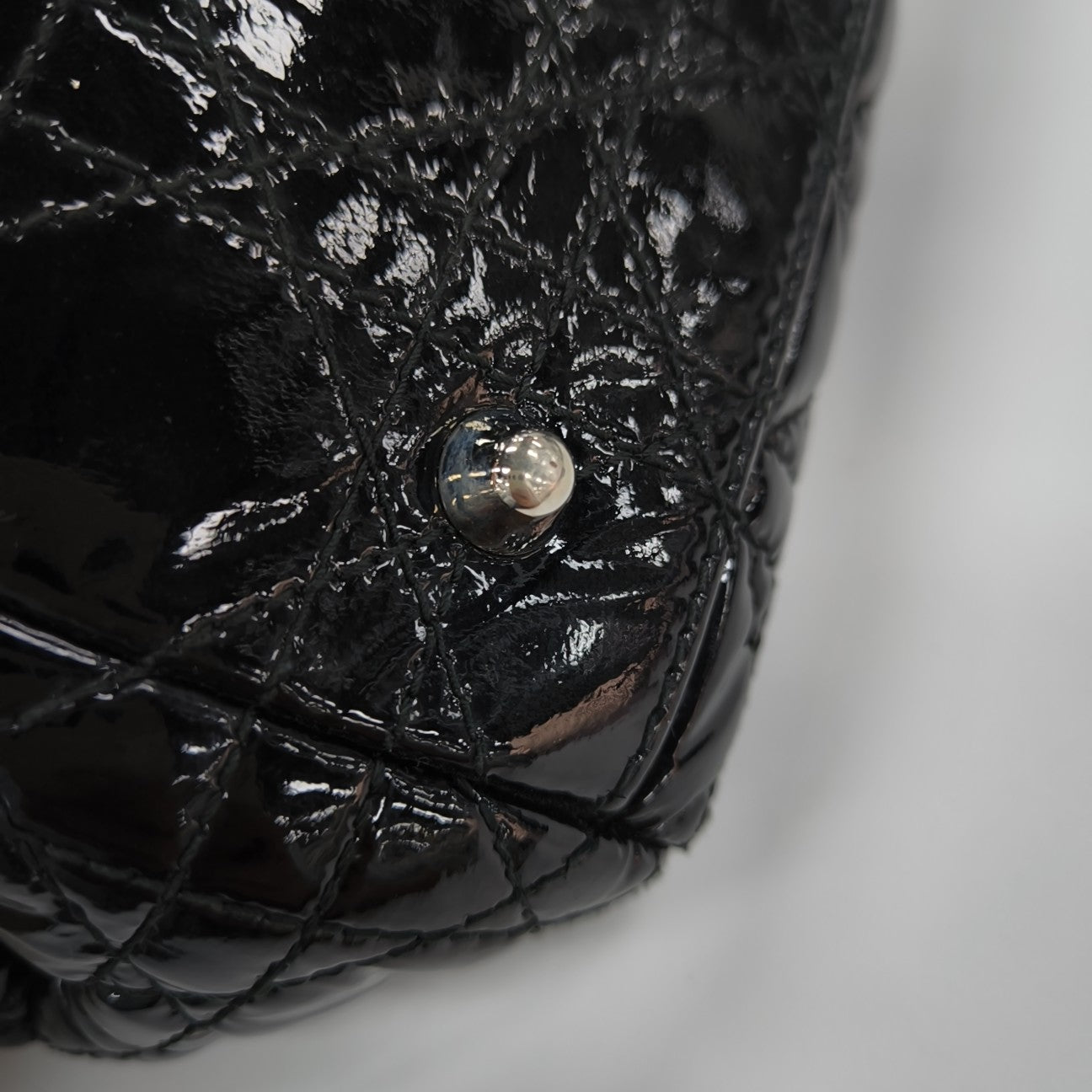 Dior Soft Cannage Patent Leather Black