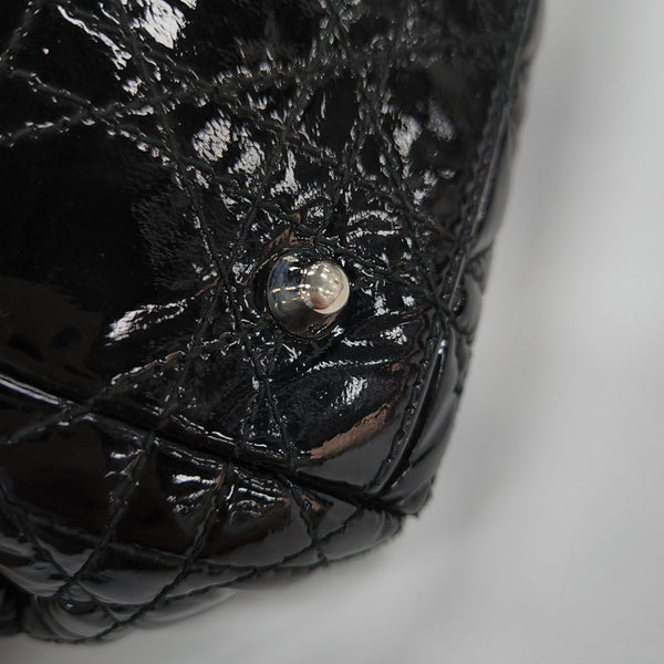 Dior Soft Cannage Patent Leather Black