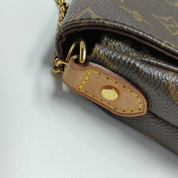 FAVORITE MM Monogram Coated Canvas Brown