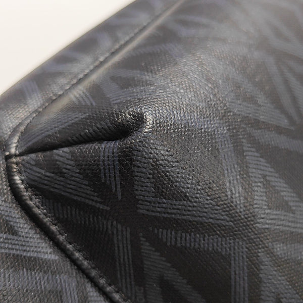Rider Oblique Coated Canvas Black