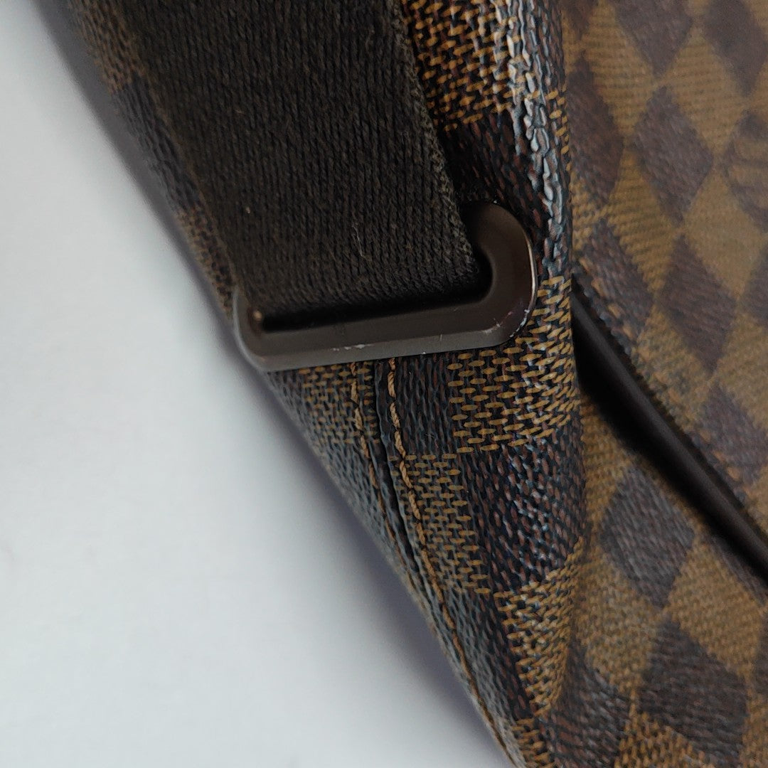 BROOKLYN Damier Ebene Coated Canvas Brown