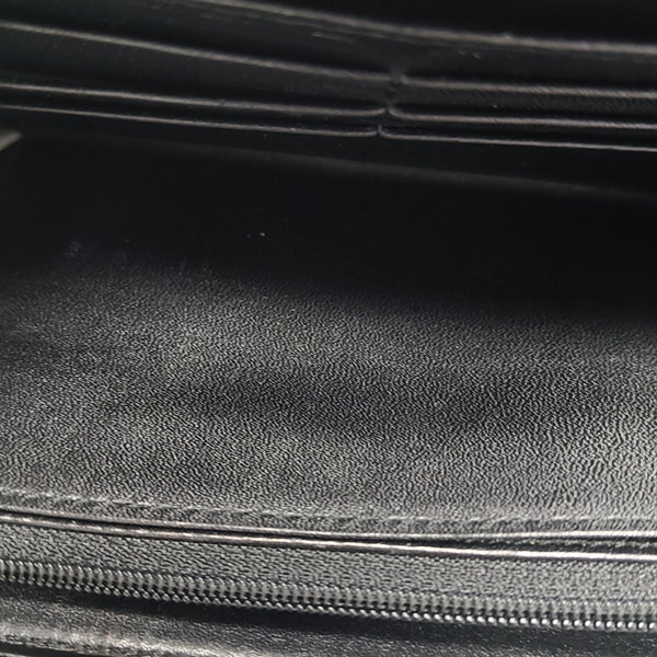 Coated Canvas Wallet Beige
