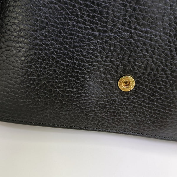 Interlocking G Small Calfskin Black
