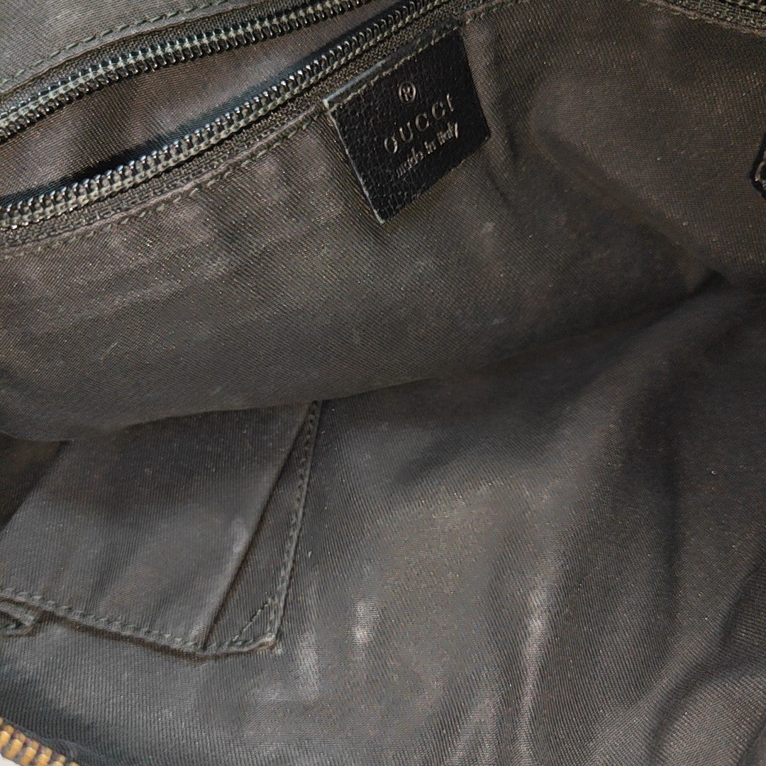 Monogram Canvas Shoulder Bag Black
