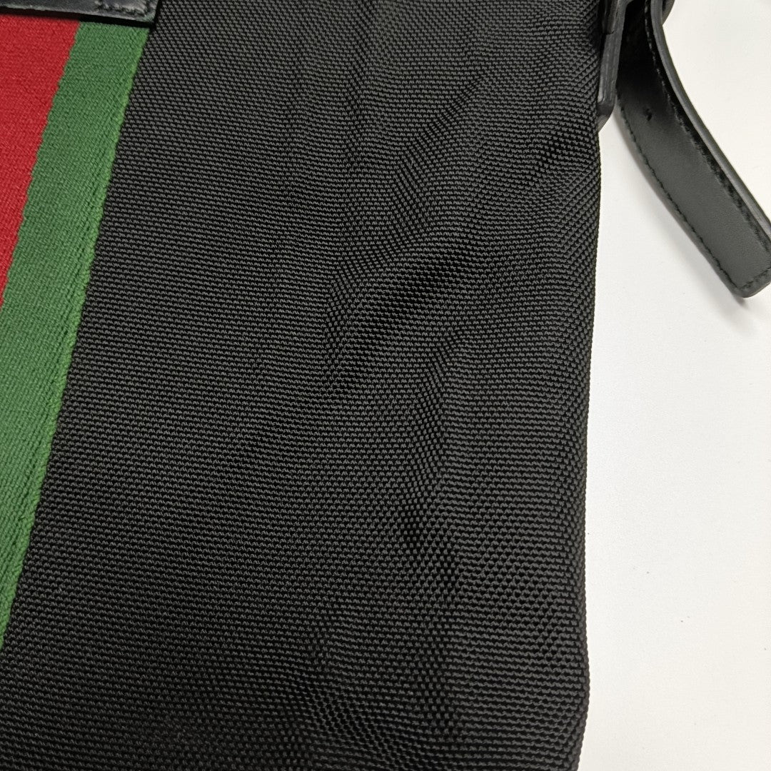 Fabric Crossbody Bag Black