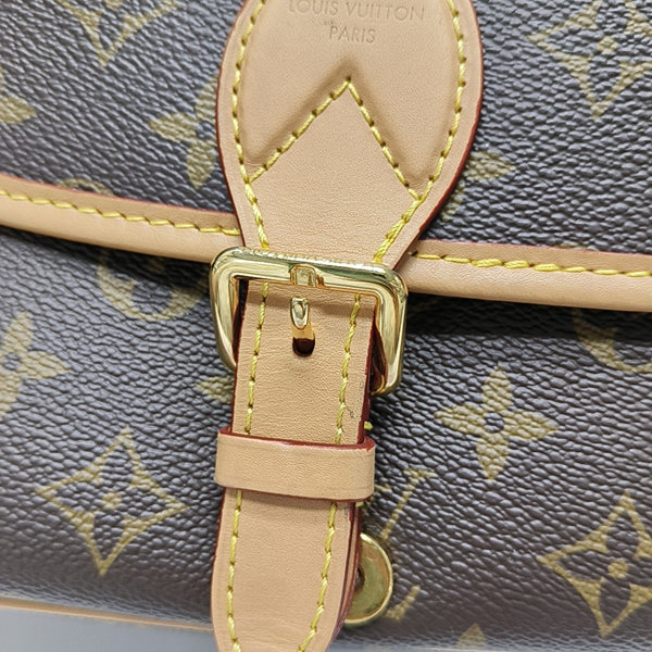 DIANE Monogram Coated Canvas Brown