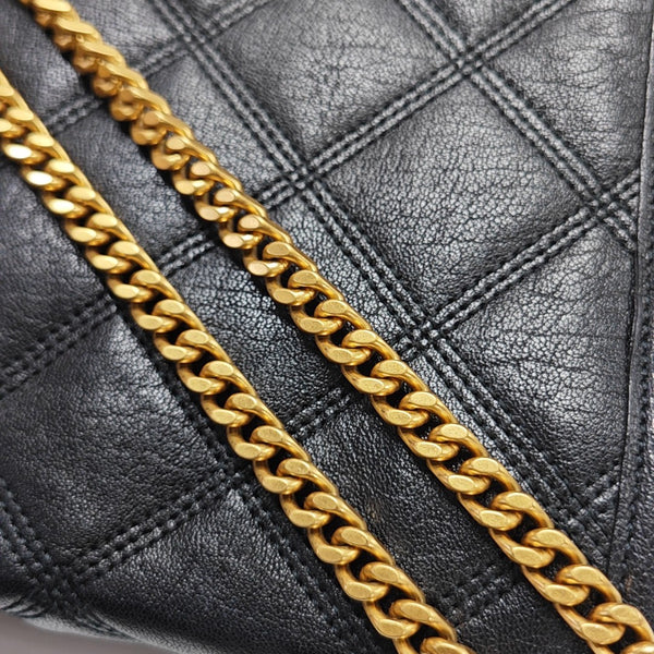 BECKY Small Quilted Lambskin Black